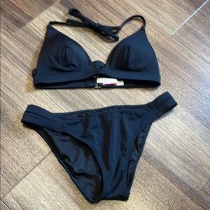 NWOT Victoria's Secret Elegant Black Bikini